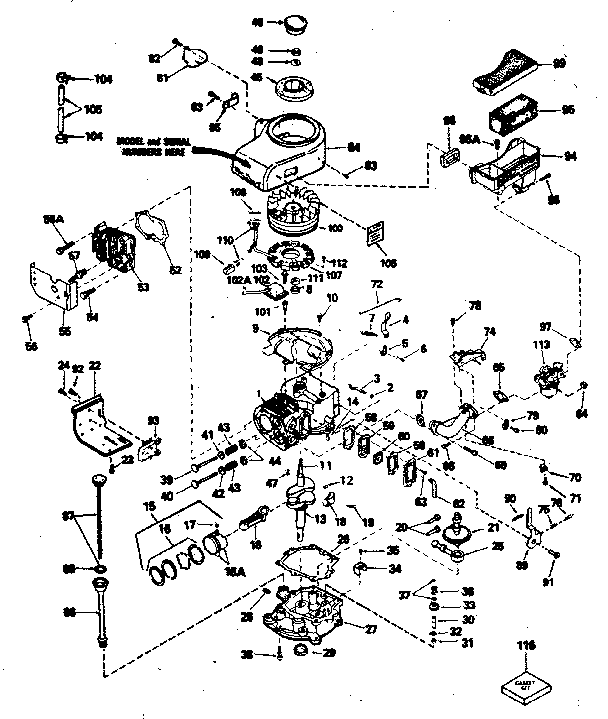 Solid State Ignition Diagram and Parts List for 143356072  Craftsman Engine