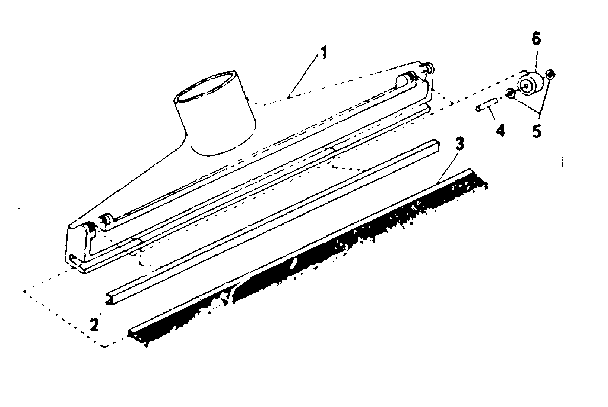 Wide Nozzle Diagram and Parts List for 75817820  Craftsman Utility Vacuum