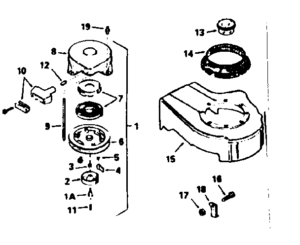 Replacement Parts Diagram and Parts List for 14335419  Craftsman Lawn Mower