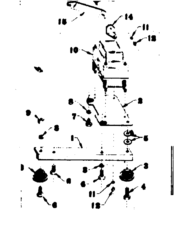 Reactor Assembly & Engine Mounting Support Diagram and Parts List for 58057421  Craftsman Engine