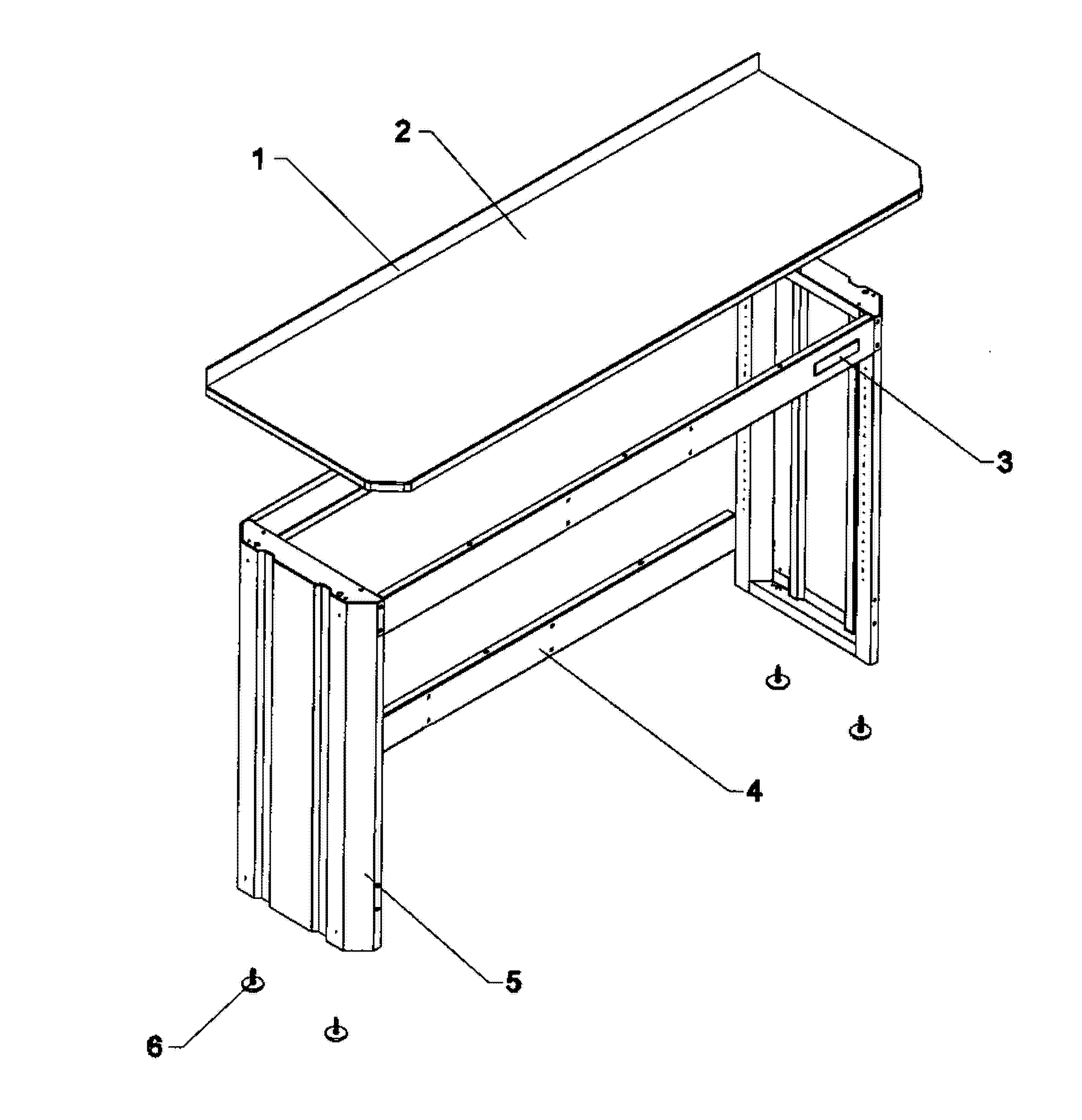Workbenc Diagram and Parts List for 706331470  Craftsman Workbench
