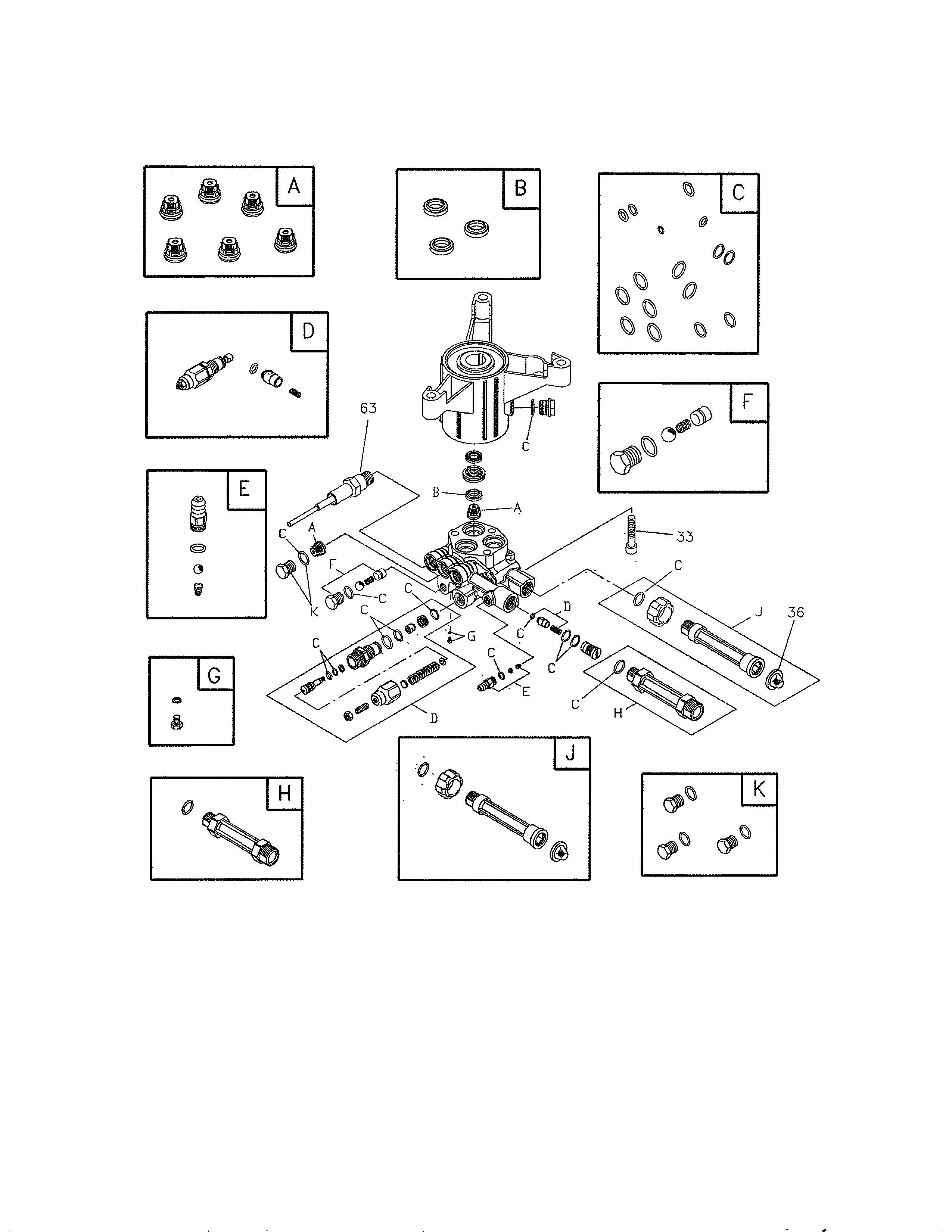 Pump Diagram and Parts List for 580752881  Craftsman Pressure Washer