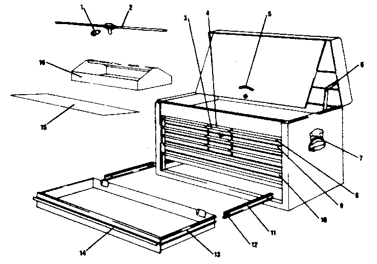 Unit Parts Diagram and Parts List for 706651090  Craftsman Tool Stand & Cart