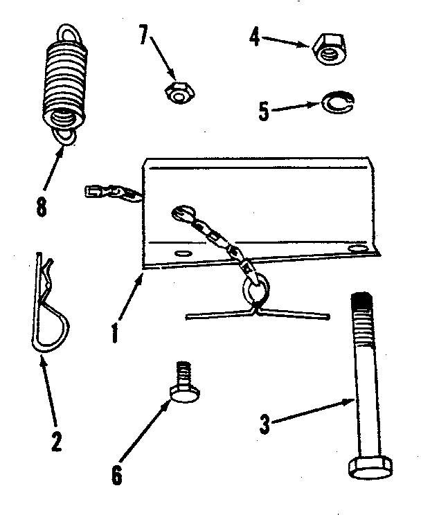 Conversion Kit No. 18786 Diagram and Parts List for 842240725  Craftsman Snow Blower