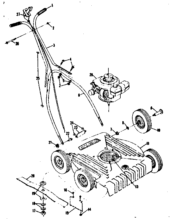Replacement Parts Diagram and Parts List for 13191081  Craftsman Lawn Mower