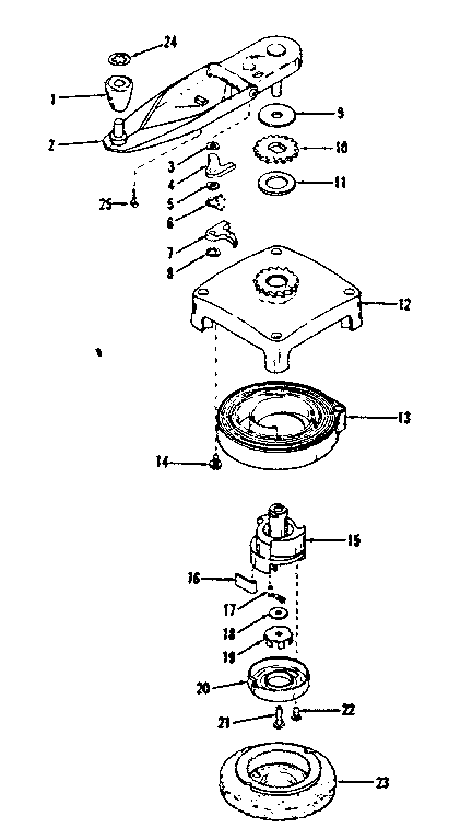 Self Starter No. 29362 Diagram and Parts List for 14313251  Craftsman Engine