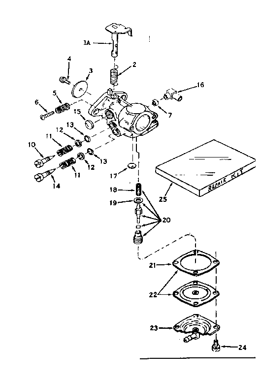 Carburetor No. 631243 Diagram and Parts List for 143171202  Craftsman Engine