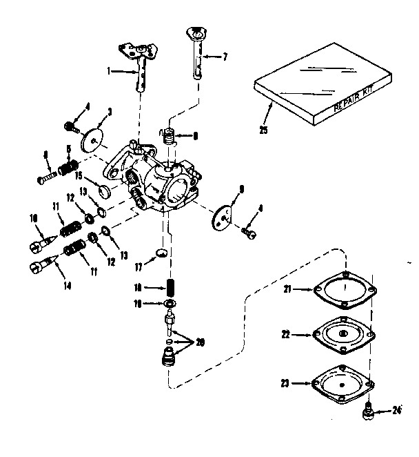 Carburetor No.30119 (power Products) Diagram and Parts List for 143102111  Craftsman Engine
