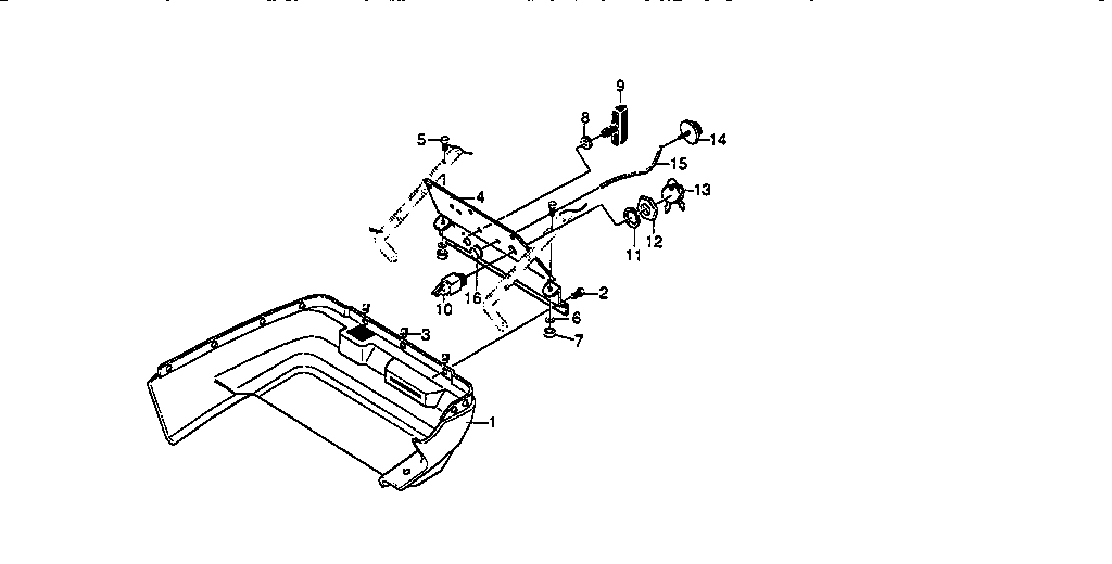 Control Panel Diagram and Parts List for 536884550  Craftsman Snow Blower