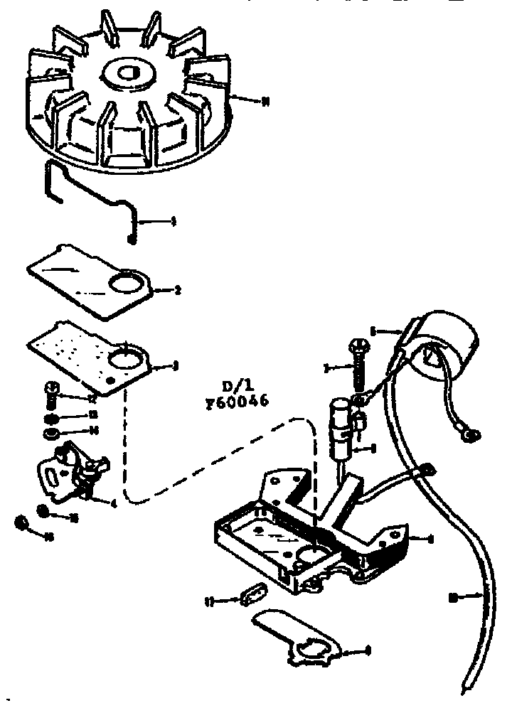 Magneto Diagram and Parts List for 91760046  Craftsman Chainsaw