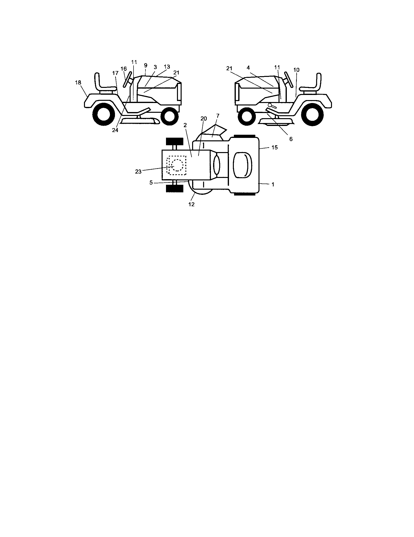 Decals Diagram and Parts List for 917275632  Craftsman Lawn Tractor