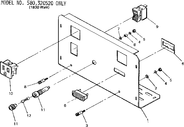 Panel Diagram and Parts List for 580321480  Craftsman Engine
