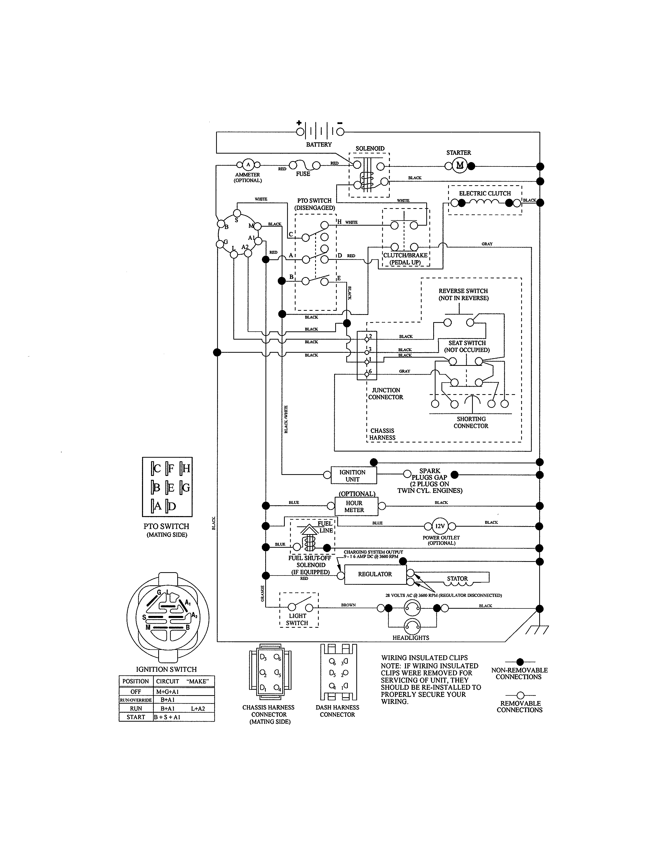 Schematic Diagram Diagram and Parts List for 917986451  Craftsman Lawn Tractor