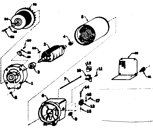Stator Assembly Diagram and Parts List for 580320854  Craftsman Engine