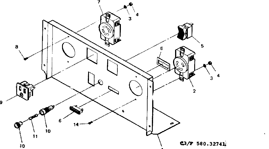 Panel Diagram and Parts List for 580327411  Craftsman Engine
