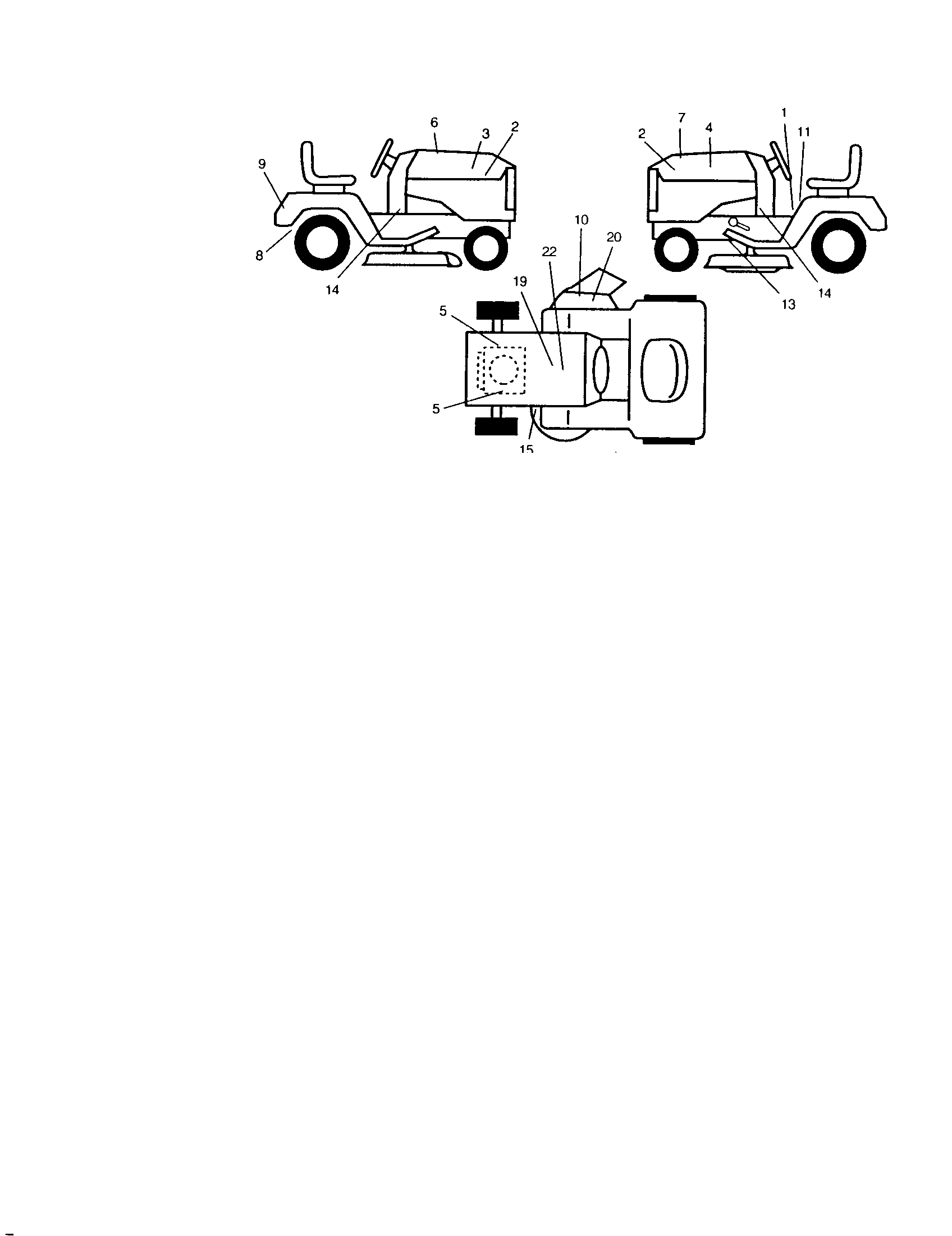 Decals Diagram and Parts List for 917271826  Craftsman Lawn Tractor