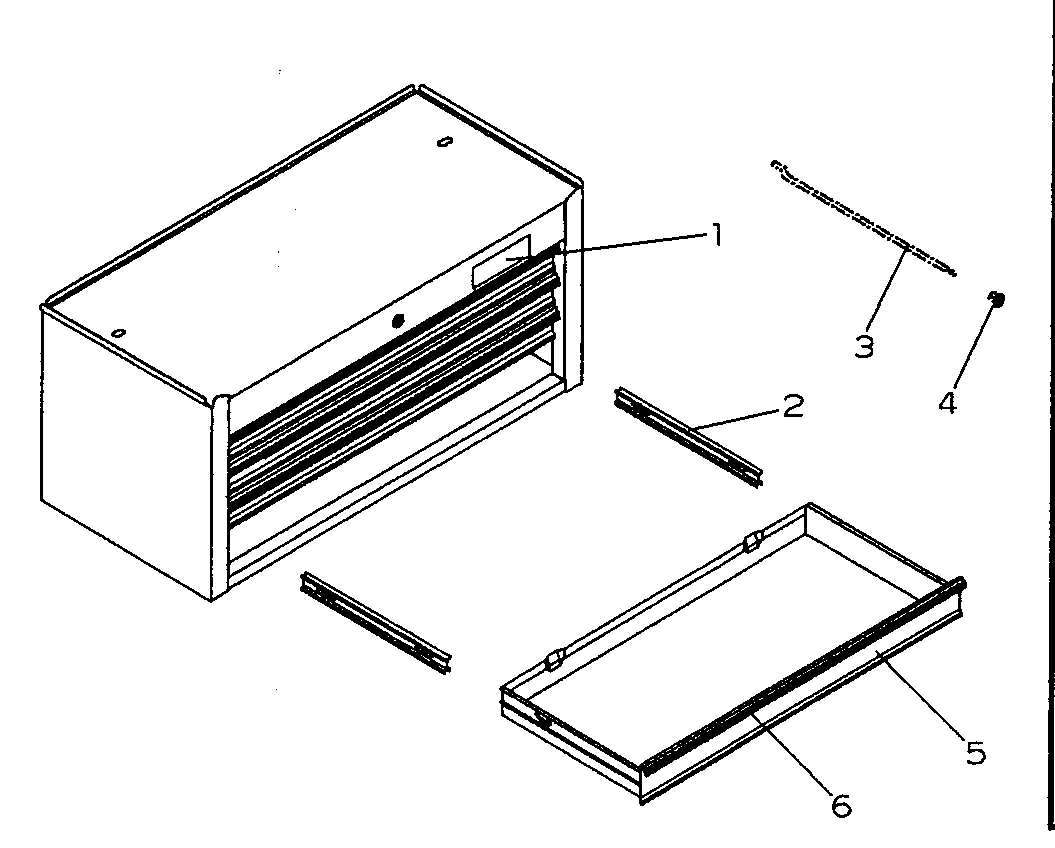 Tool Box Diagram and Parts List for 706659501  Craftsman Tool Stand & Cart