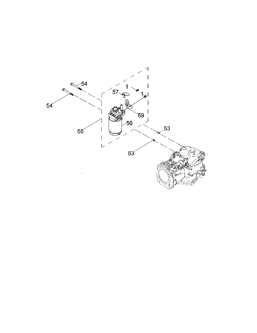 880-010499 engine starter Diagram and Parts List for 247299000  Craftsman Lawn Tractor