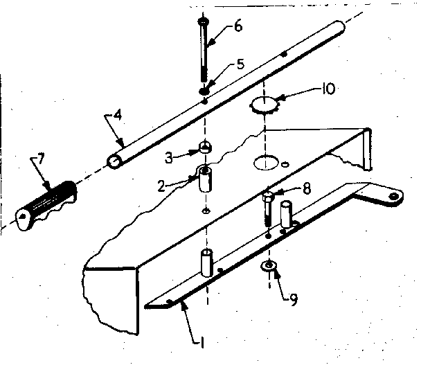 Handle And Support Diagram and Parts List for 58057930  Craftsman Engine
