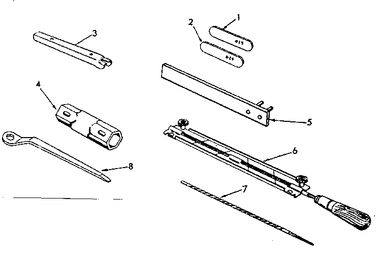Optional Accessories Diagram and Parts List for 917351471  Craftsman Chainsaw