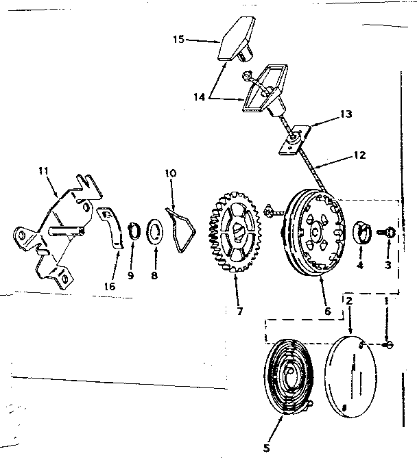 Side Mount Rewind Starter Diagram and Parts List for 143184092  Craftsman Engine
