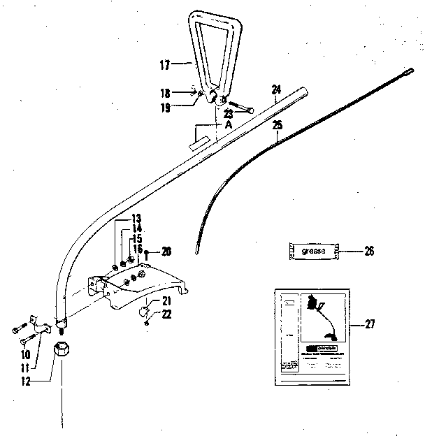 Drive Shaft Diagram and Parts List for 358795610  Craftsman Trimmer