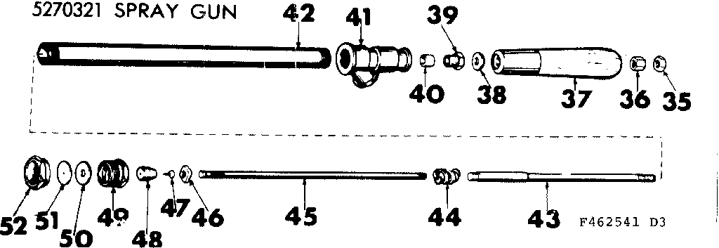 Spray Gun Diagram and Parts List for 471462541  Craftsman Pressure Washer