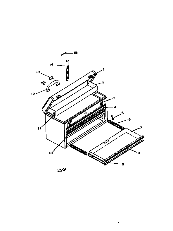 Unit Parts Diagram and Parts List for 706653951  Craftsman Tool Stand & Cart