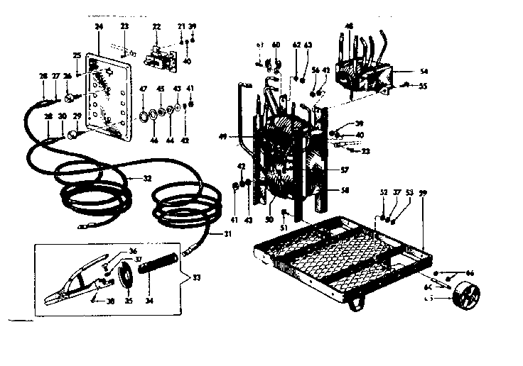 Unit Parts Diagram and Parts List for 11320260  Craftsman Welder