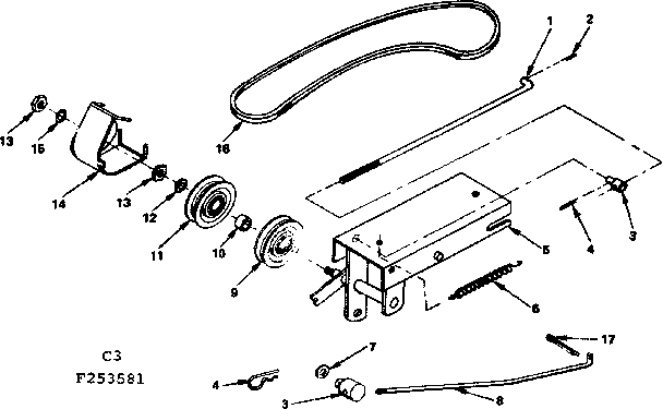 Ilder Assembly Diagram and Parts List for 917253591  Craftsman Lawn Mower