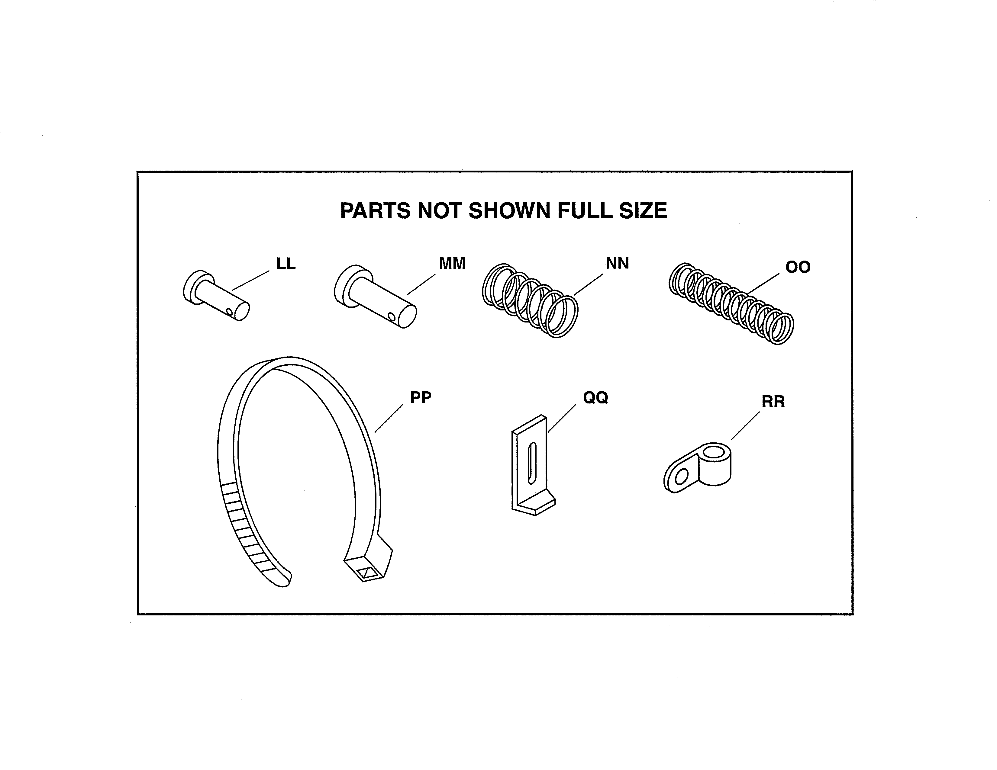 Parts Not Shown Full Size Diagram and Parts List for 486248476  Craftsman Lawn Tractor