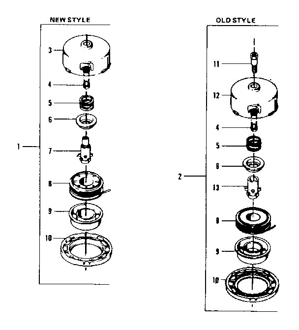 Cutting Head Assembly Diagram and Parts List for 234795420  Craftsman Trimmer