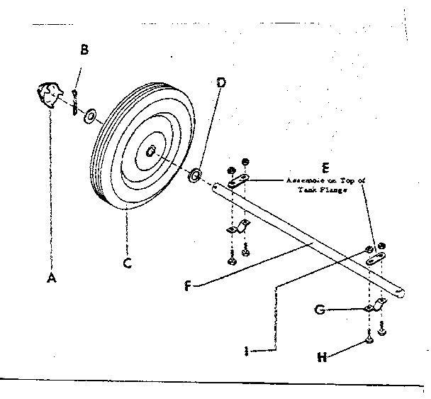 Undercarriage Assembly For 15 Gallon Cart Diagram and Parts List for 98564790  Craftsman Sprayer