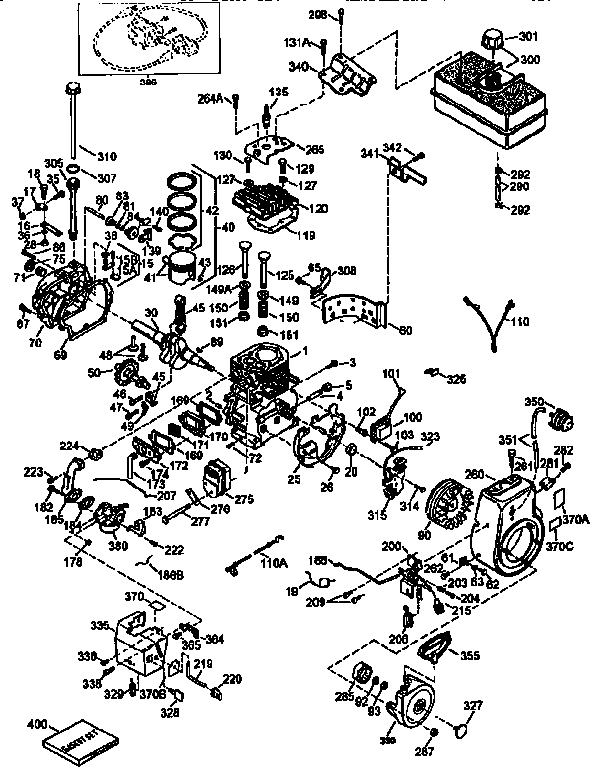Engine 143.968003   (071/143) Diagram and Parts List for 143968003  Craftsman Engine