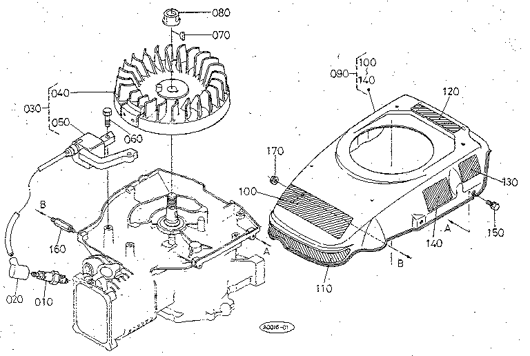 Bonnet - Spark Plug Diagram and Parts List for 3901  Craftsman Lawn Mower