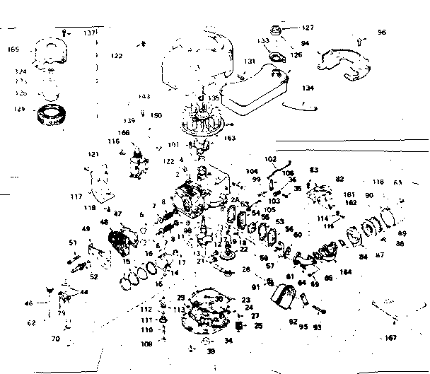 Engine Diagram and Parts List for 143256032  Craftsman Engine