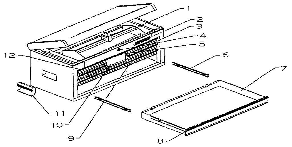 Unit Parts Diagram and Parts List for 706657510  Craftsman Tool Stand & Cart