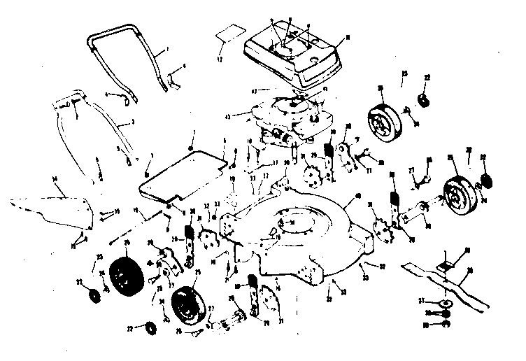 Unit Parts Diagram and Parts List for 13190241  Craftsman Lawn Mower