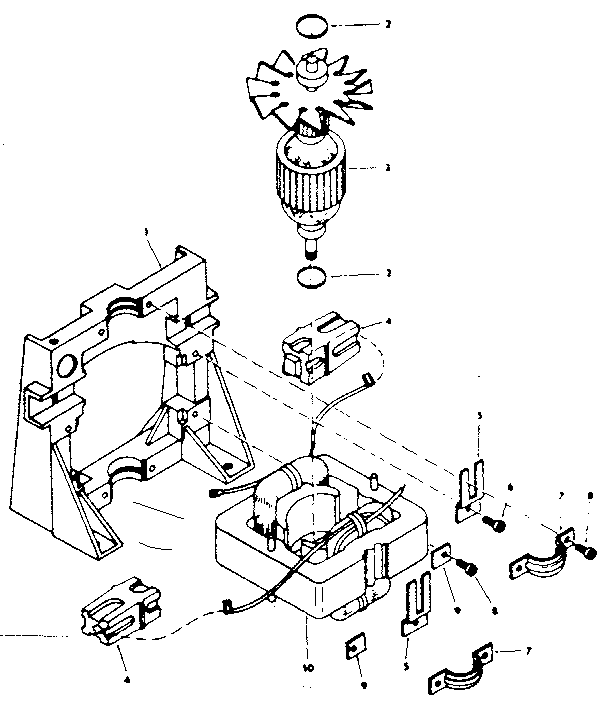 Motor Assembly No. 25996 Diagram and Parts List for 113179881  Craftsman Filters & Accessories