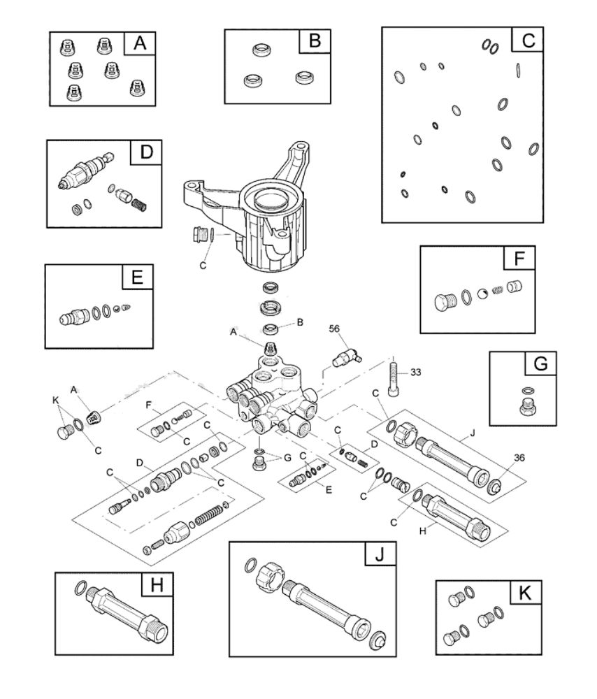 Pump Diagram and Parts List for CMXGWAS021021  Craftsman Pressure Washer