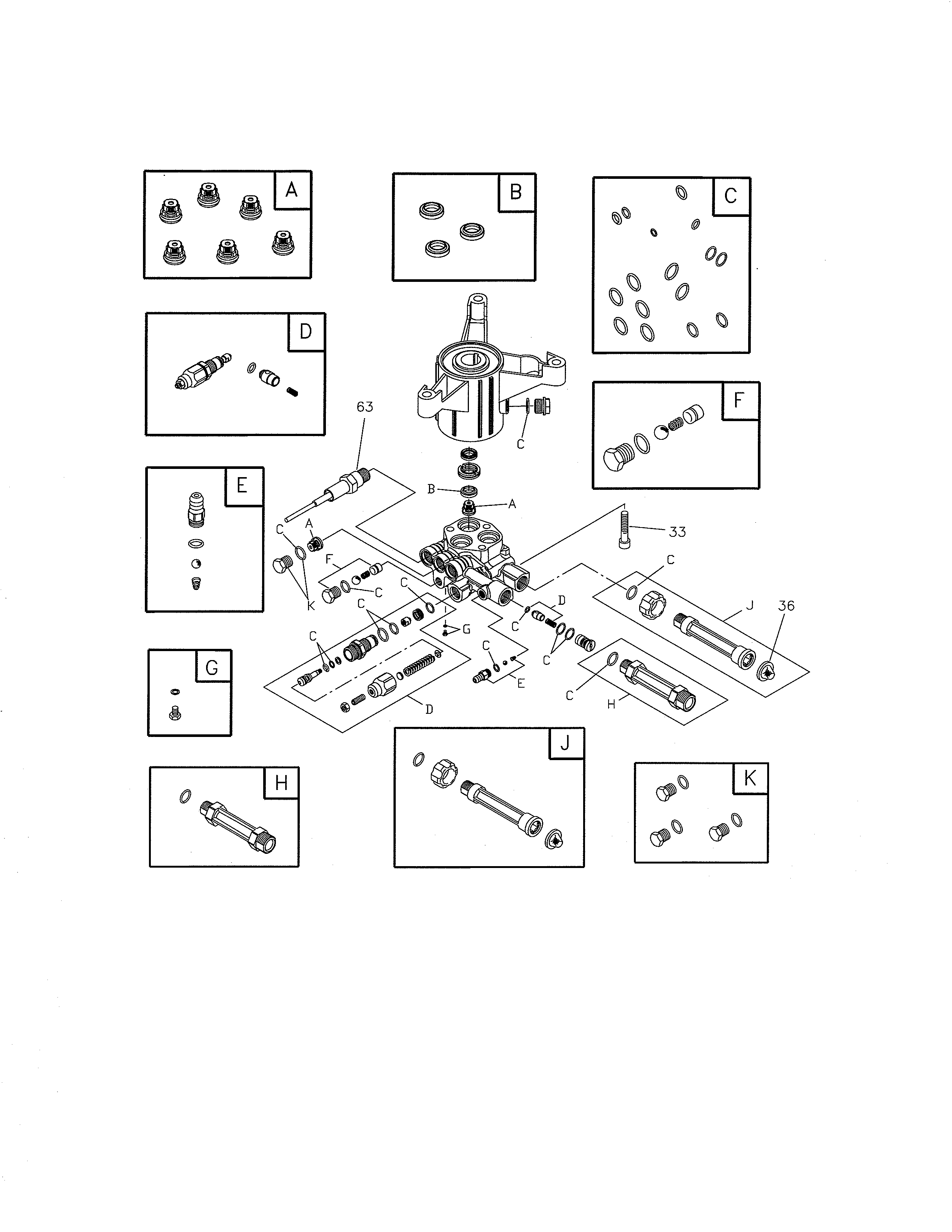 Pump Diagram and Parts List for 580752880  Craftsman Pressure Washer