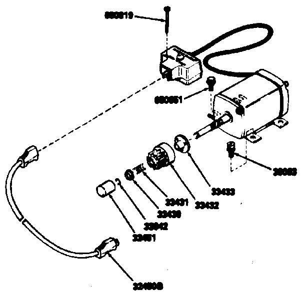Electric Starter Kit No. 143.88824 Diagram and Parts List for 143796062  Craftsman Engine