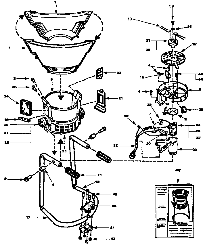 Electric Leafwacker Plus Diagram and Parts List for 833799861  Craftsman Trimmer