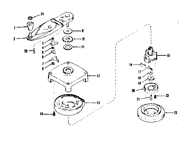 Self Starter No. 29362 Diagram and Parts List for 14340301  Craftsman Engine