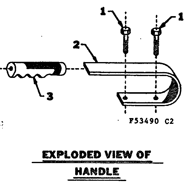 Handle Diagram and Parts List for 58053490  Craftsman Engine
