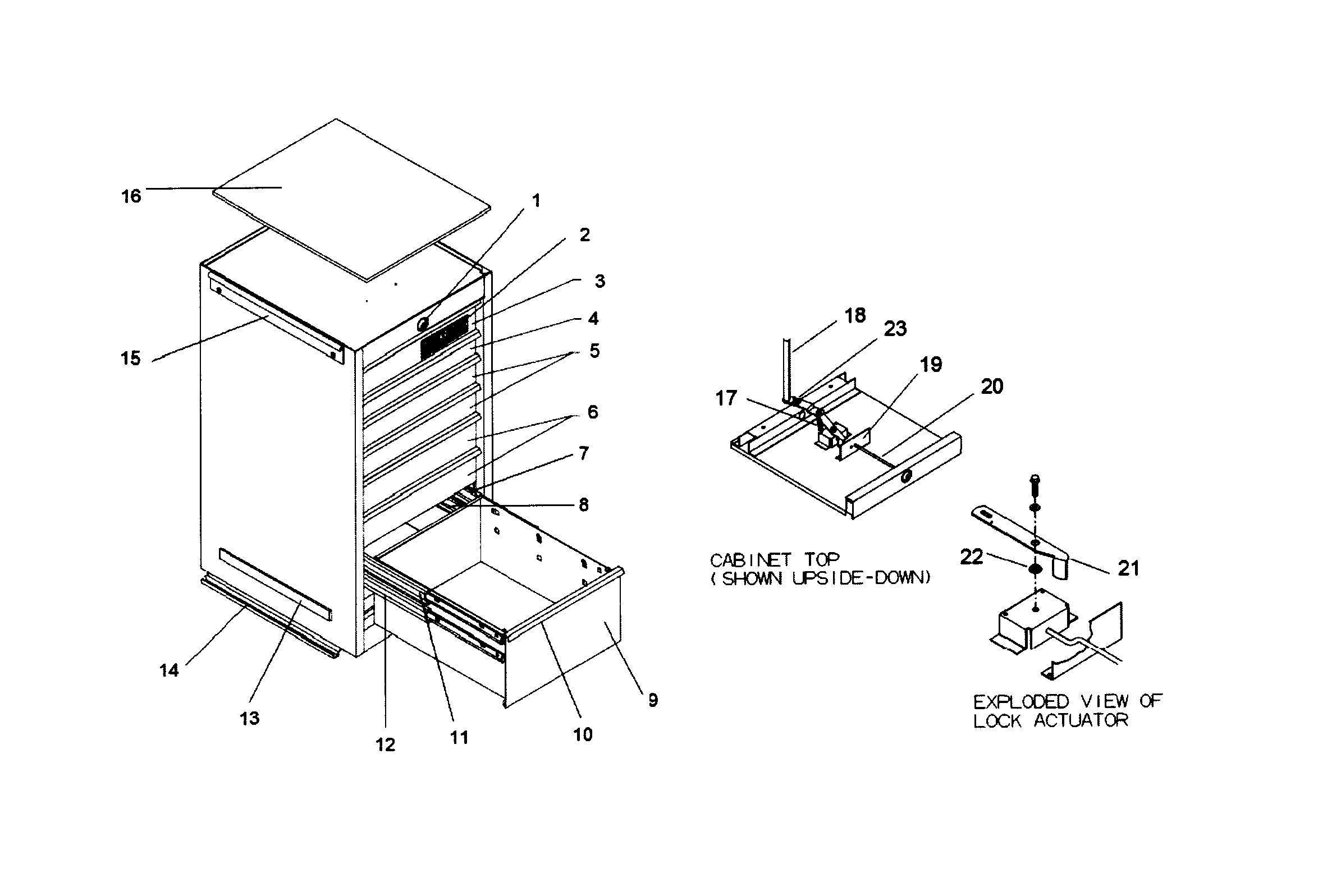 Tool Chest Diagram and Parts List for 706452790  Craftsman Tool Stand & Cart