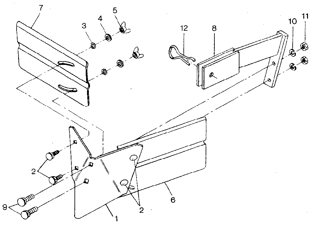 Hiller/furrower part #20868 (viewed from front of tiller) Diagram and Parts List for 98729904  Craftsman Tiller