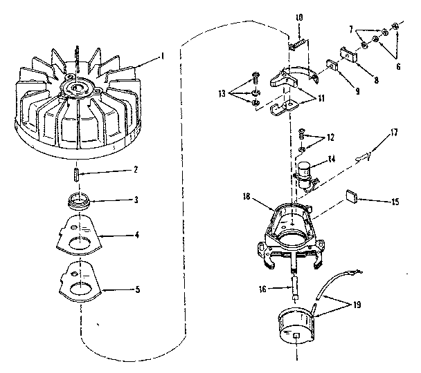 Magneto (wico Fw-2439) Diagram and Parts List for 14366501  Craftsman Engine