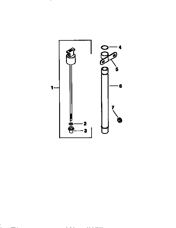 Dipstick Div71/501 Diagram and Parts List for 501MV20S-57527  Craftsman Engine