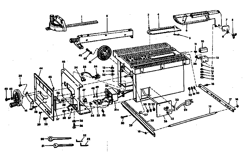 Unit Housing Diagram and Parts List for 11329855  Craftsman Power Motor